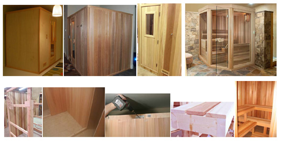 Modular Sauna Kits Clear Western Cedar Home Sauna Saunafin